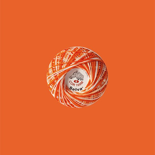 Linha de crochê nº6 (cores matizadas)