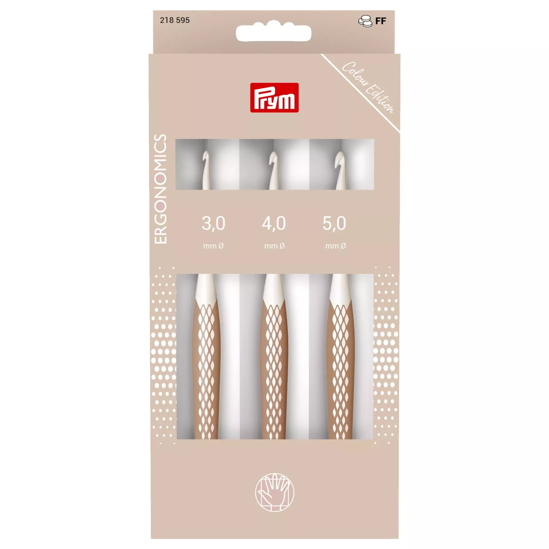 Conjunto de agulhas ergonómicas de crochê