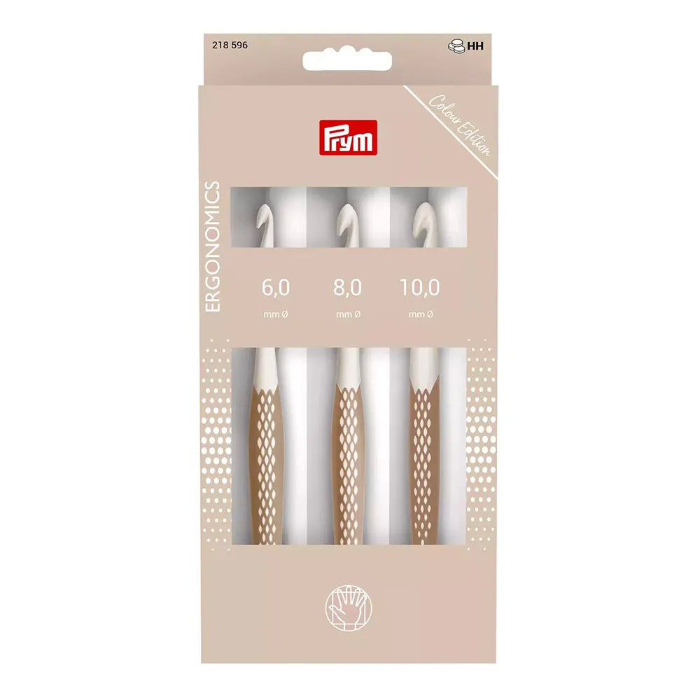 Conjunto de agulhas ergonómicas de crochê