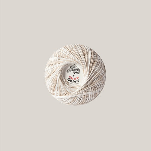 Linha de crochê nº6 (cores matizadas)