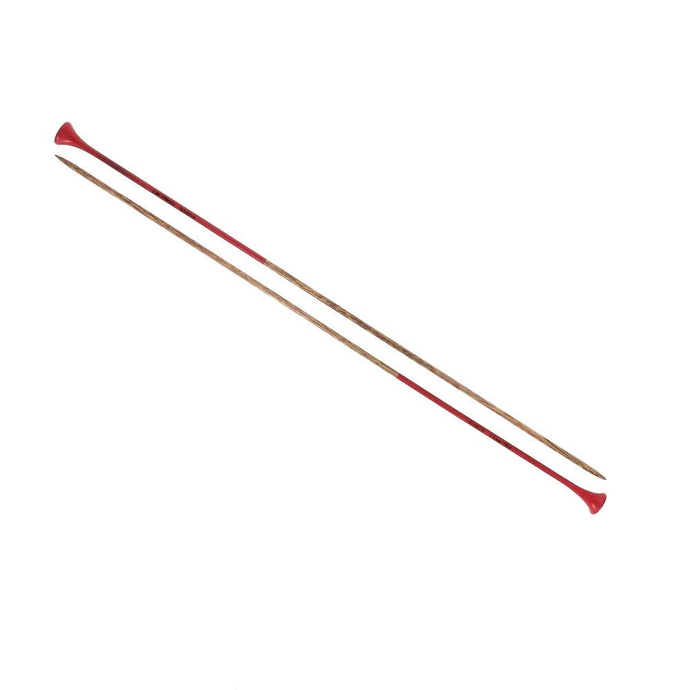 Wooden straight knitting needles