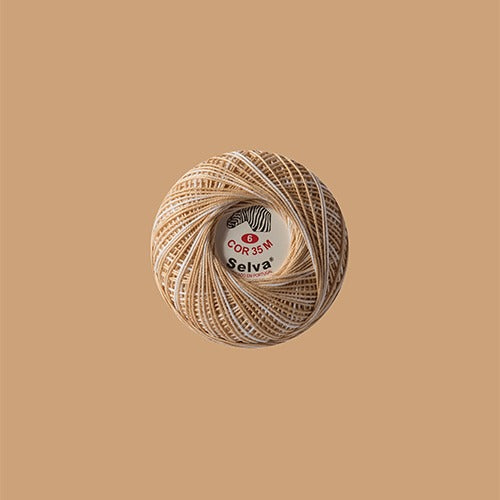 Linha de crochê nº6 (cores matizadas)