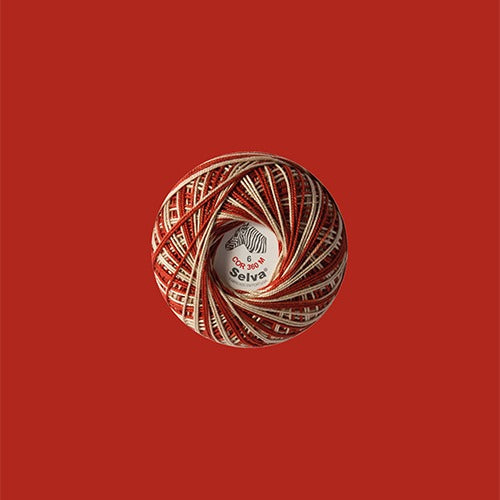 Linha de crochê nº6 (cores matizadas)