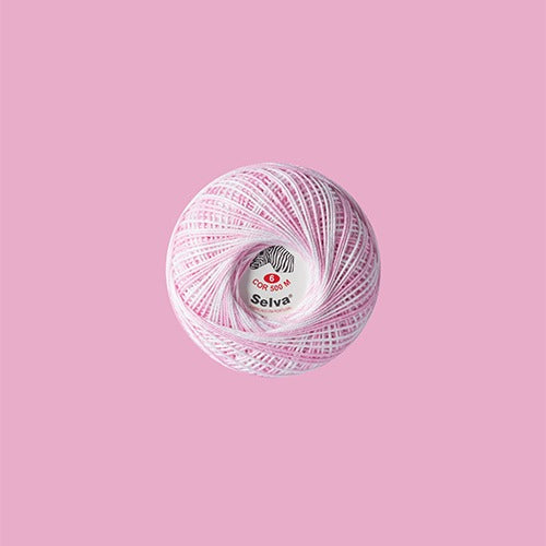 Linha de crochê nº6 (cores matizadas)