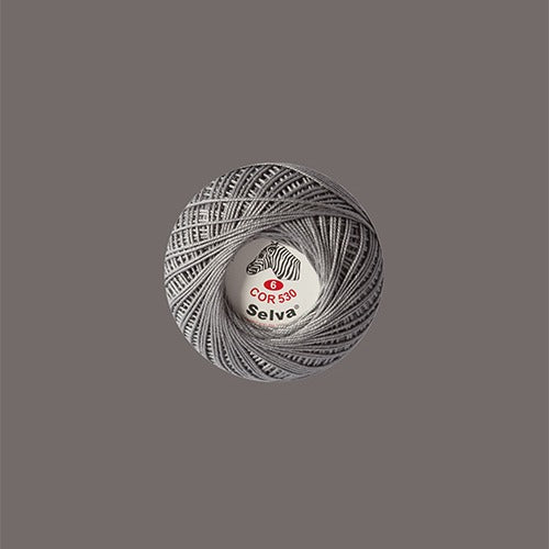Linha de crochê nº6 (cores lisas)
