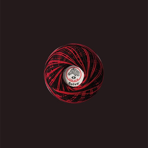 Linha de crochê nº6 (cores matizadas)