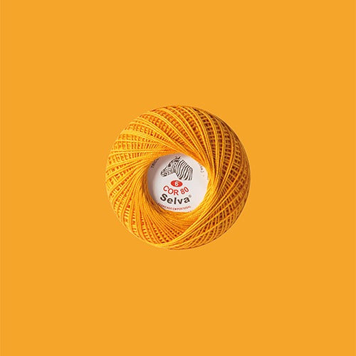 Linha de crochê nº6 (cores lisas)