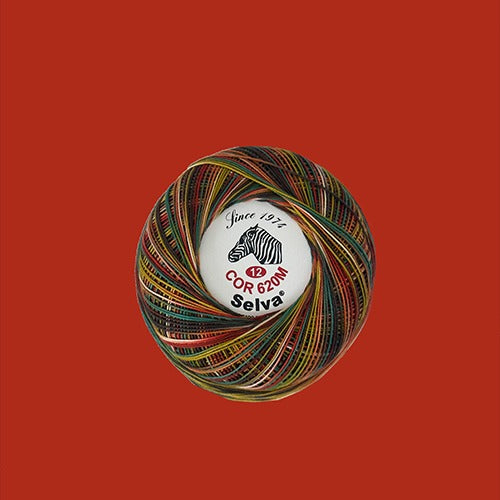 Linha de crochê nº6 (cores matizadas)