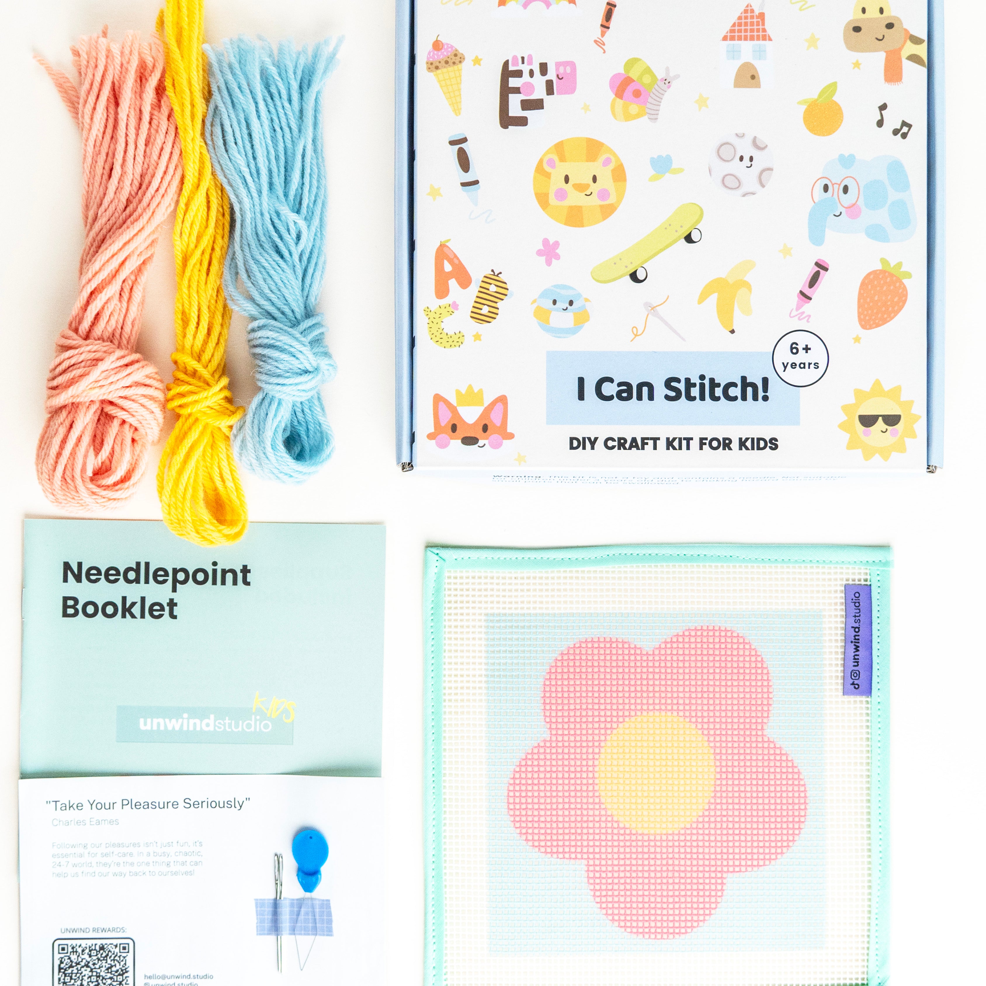 Kit de meio ponto Pink Daisy